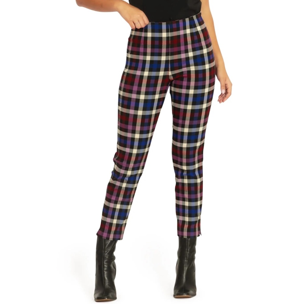 BlackMilk Clothing Tartan Static Cigarette Pants | Limited | AU Sz 12 | US Sz 8